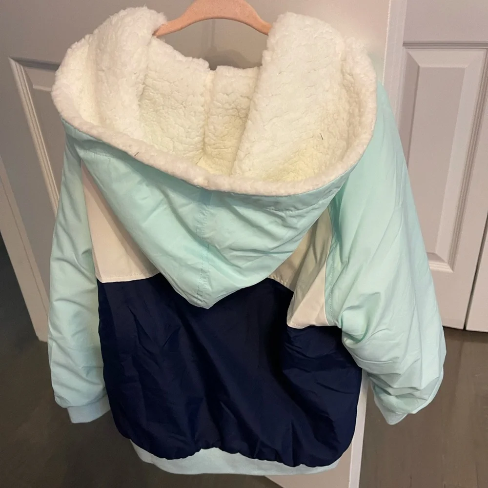Justice reversible Sherpa jacket